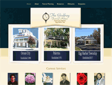 Tablet Screenshot of godfreyfuneralhome.com